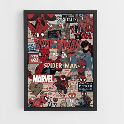 Poster di collage di Spiderman