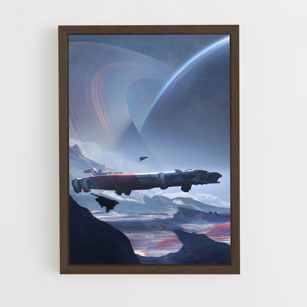 star-citizen-1 cadre Bois foncé