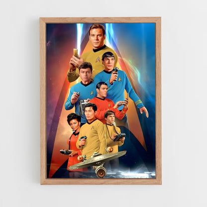 star-trek-10 cadre Bois clair