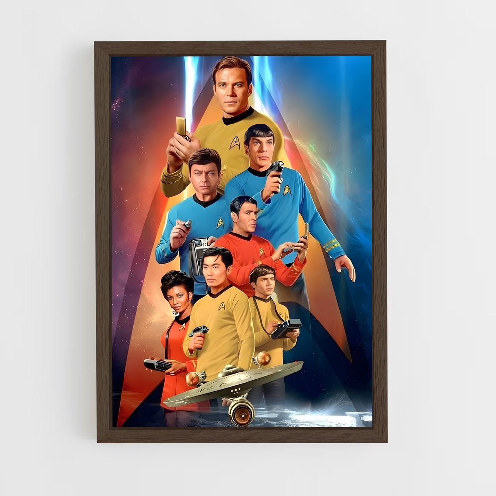 star-trek-10 cadre Bois foncé