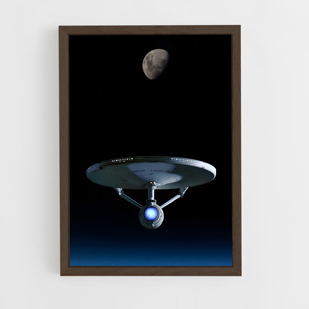 star-trek-12 cadre Bois foncé