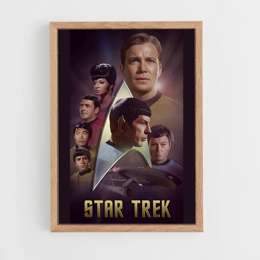 star-trek-13 cadre Bois clair