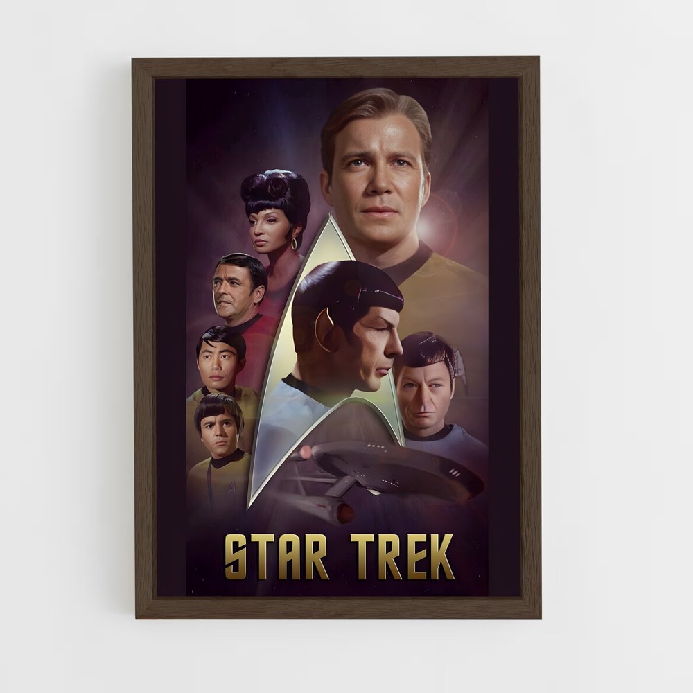 star-trek-13 cadre Bois foncé