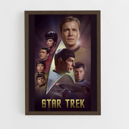 star-trek-13 cadre Bois foncé