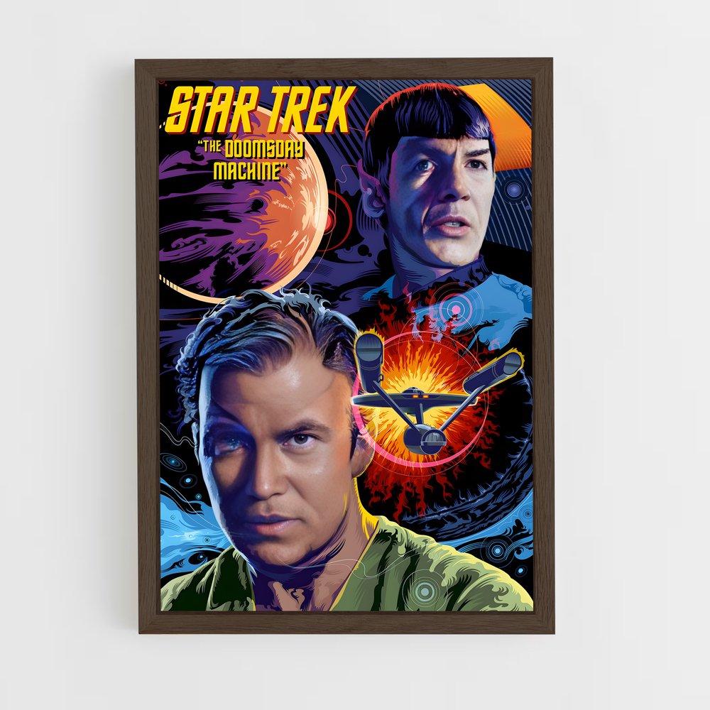 star-trek-14 cadre Bois foncé