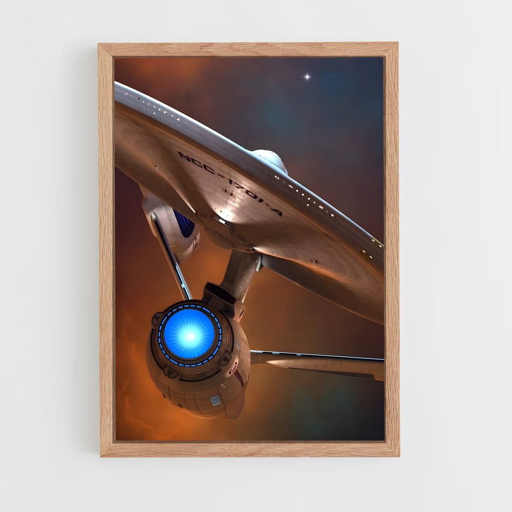 star-trek-4 cadre Bois clair