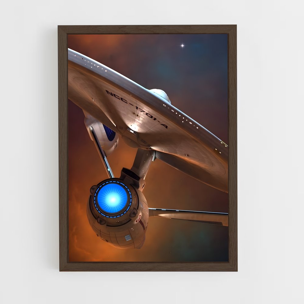 star-trek-4 cadre Bois foncé