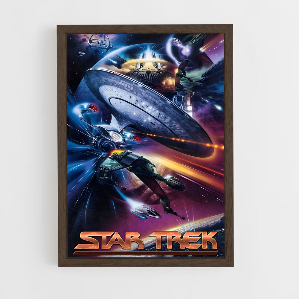 star-trek-6 cadre Bois foncé