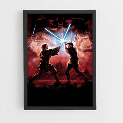 Poster Lotta di Anakin Obiwan