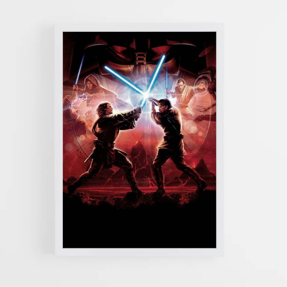 Poster Lotta di Anakin Obiwan