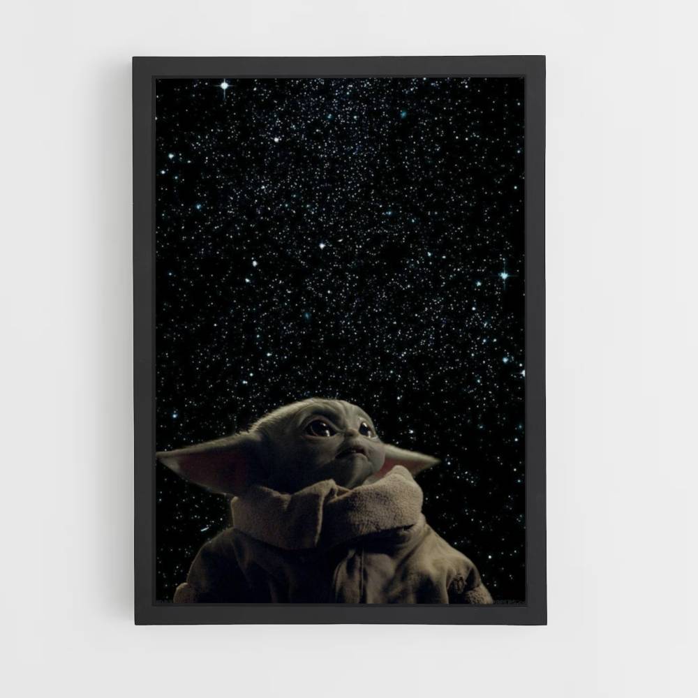 Poster spaziale di Baby Yoda