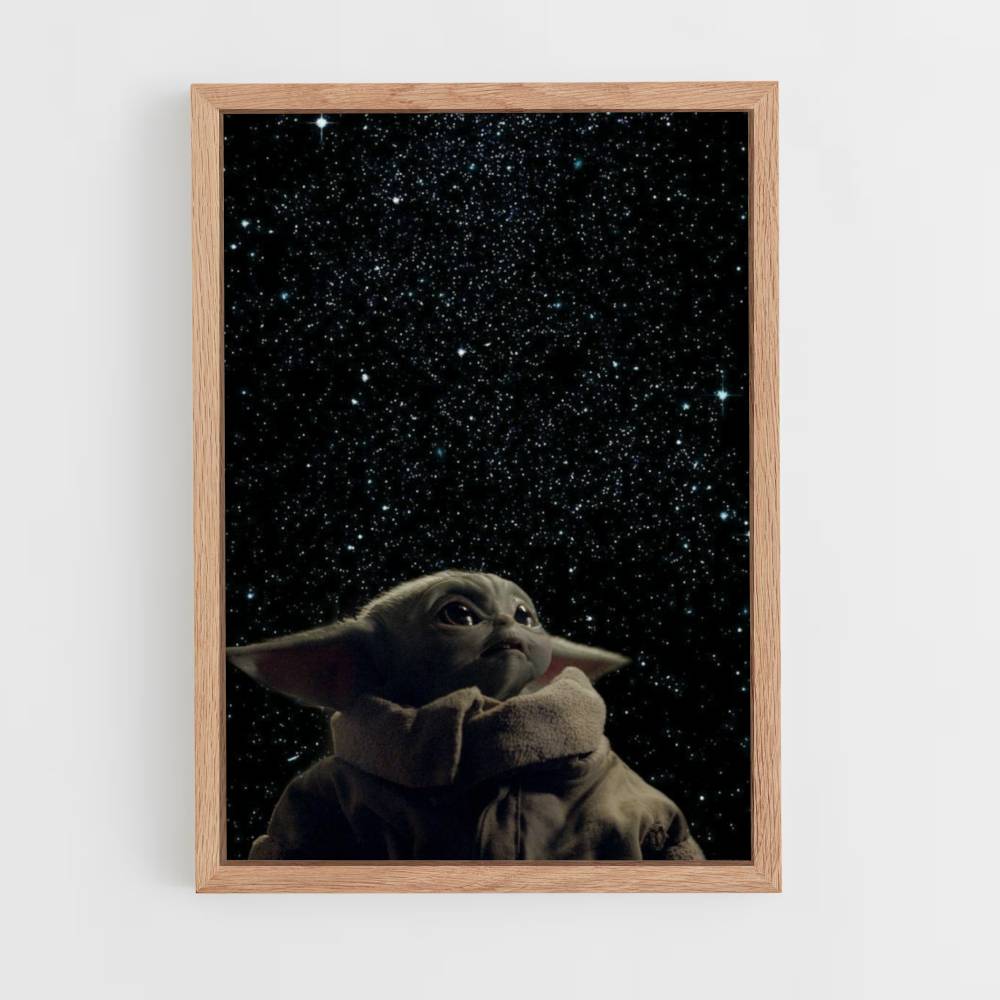 Poster spaziale di Baby Yoda