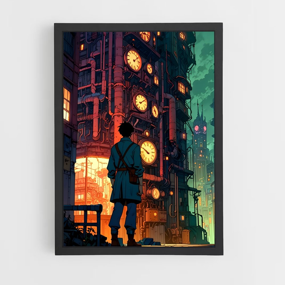 steampunk-6 cadre Noir