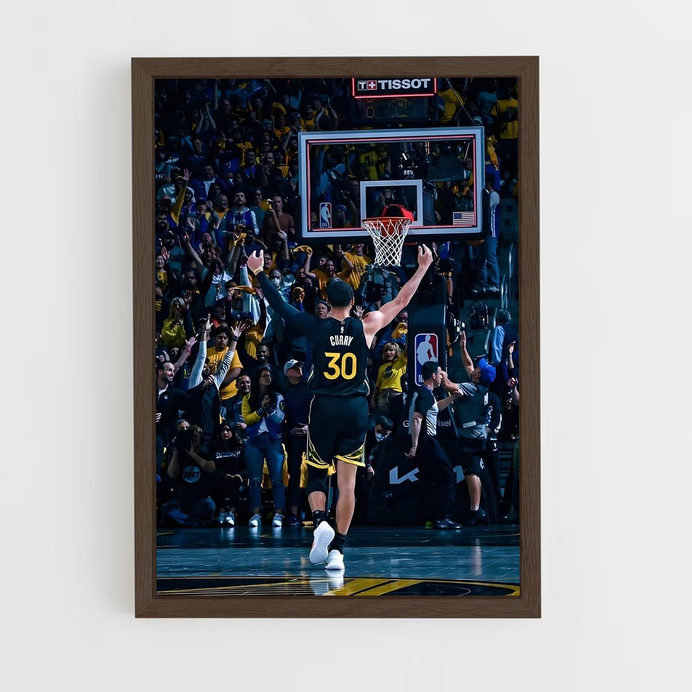 stephen-curry-2 cadre Bois foncé
