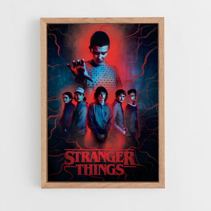 stranger-things-2 cadre Bois clair