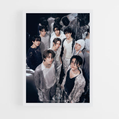 Poster Stray Kids in bianco e nero