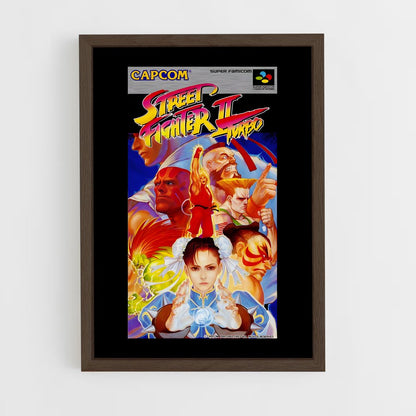 street-fighter-3 cadre Bois foncé