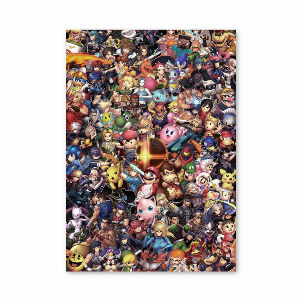 Poster dei personaggi di Super Smash