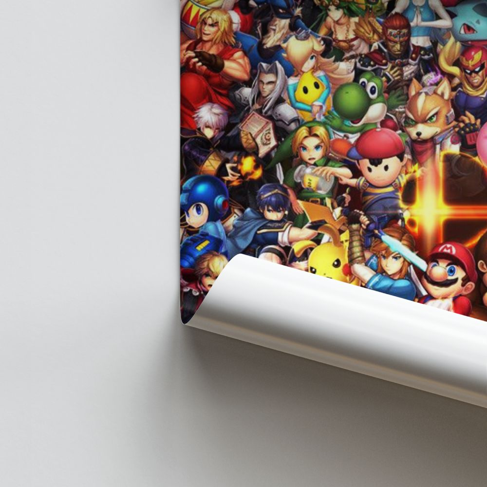 Poster dei personaggi di Super Smash