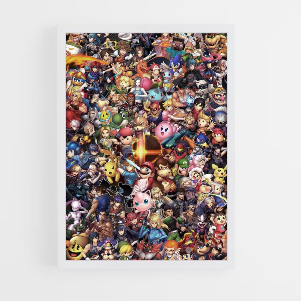 Poster dei personaggi di Super Smash