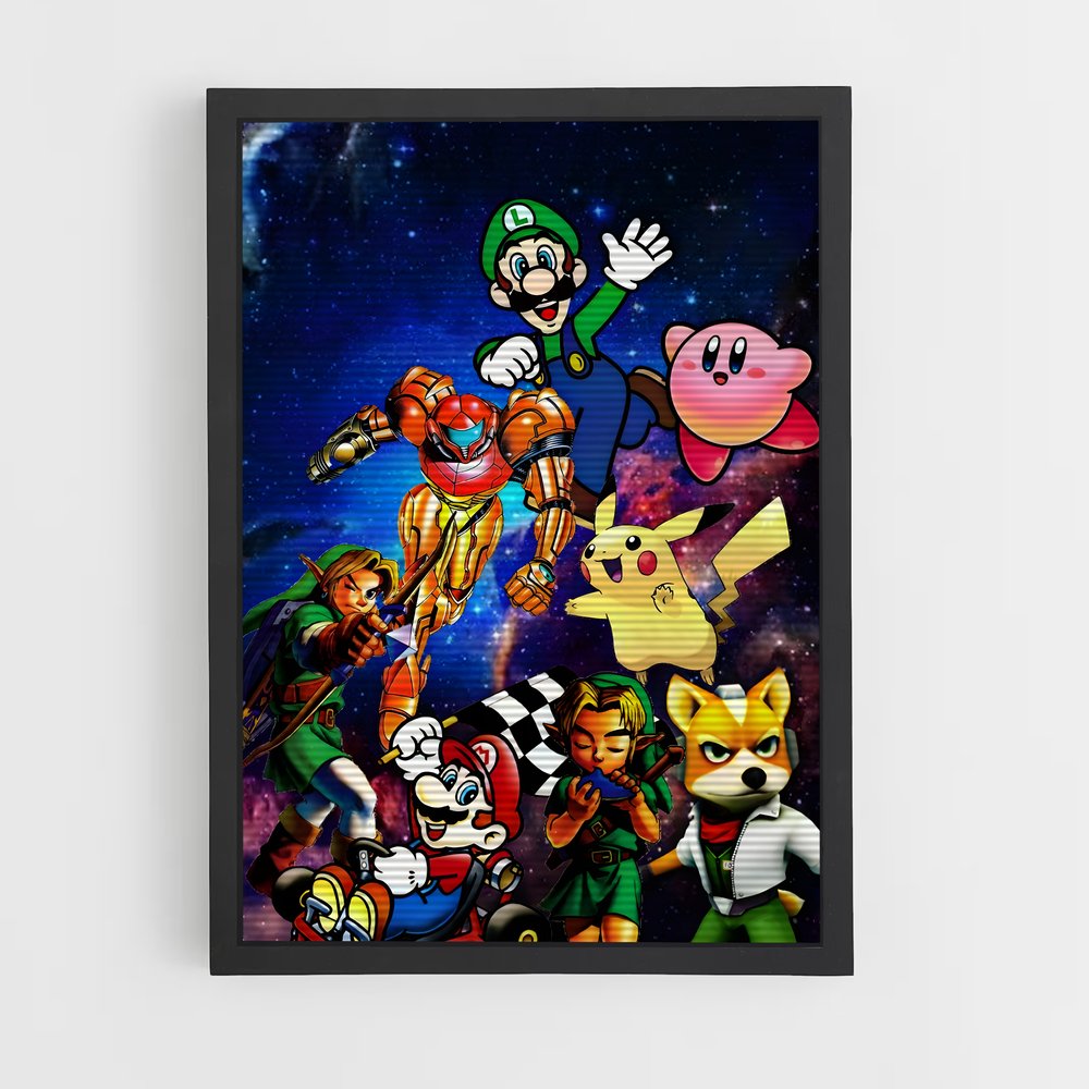 super-smash-bros-10 cadre Noir