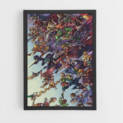 Poster Personaggi di Super Smash Bros