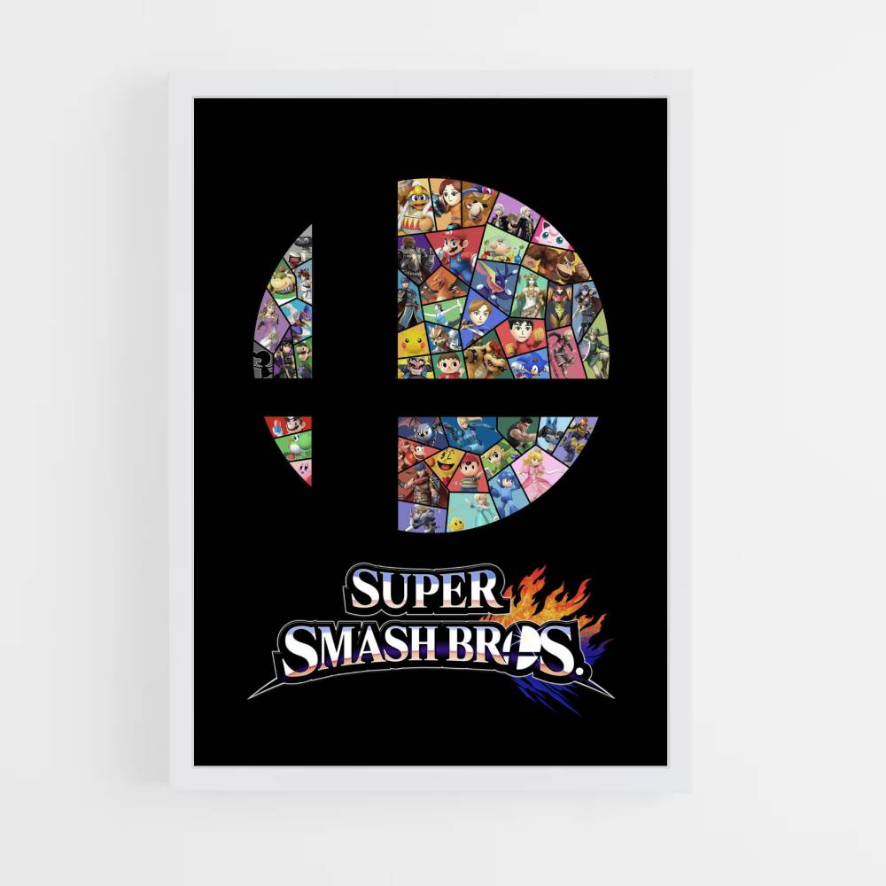 Poster Logo di Super Smash Bros