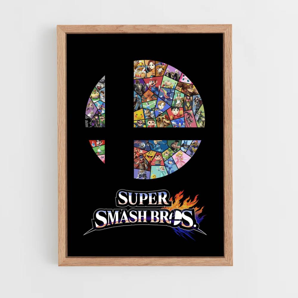 Poster Logo di Super Smash Bros