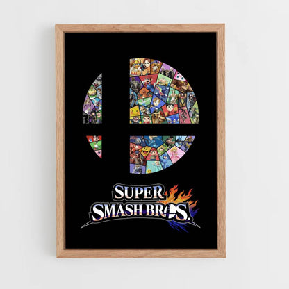 Poster Logo di Super Smash Bros