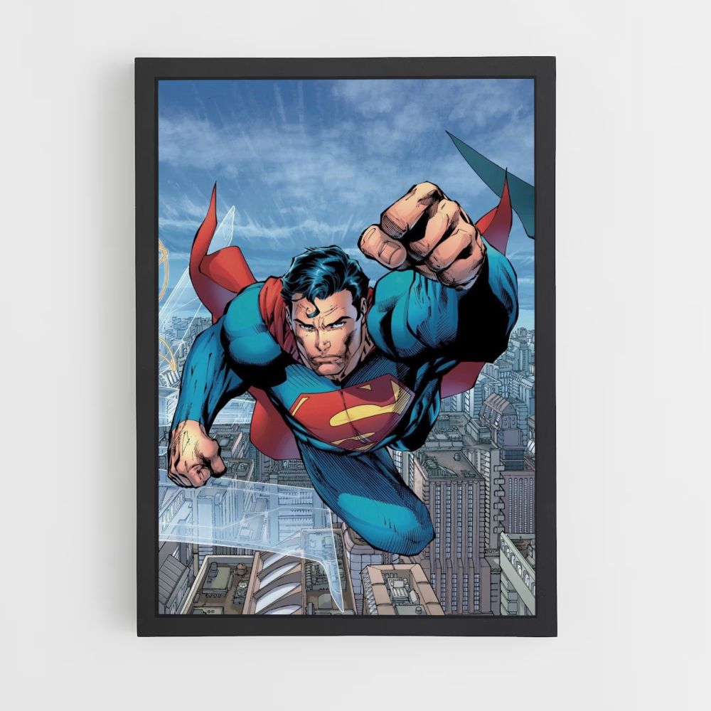 Poster Superman vola