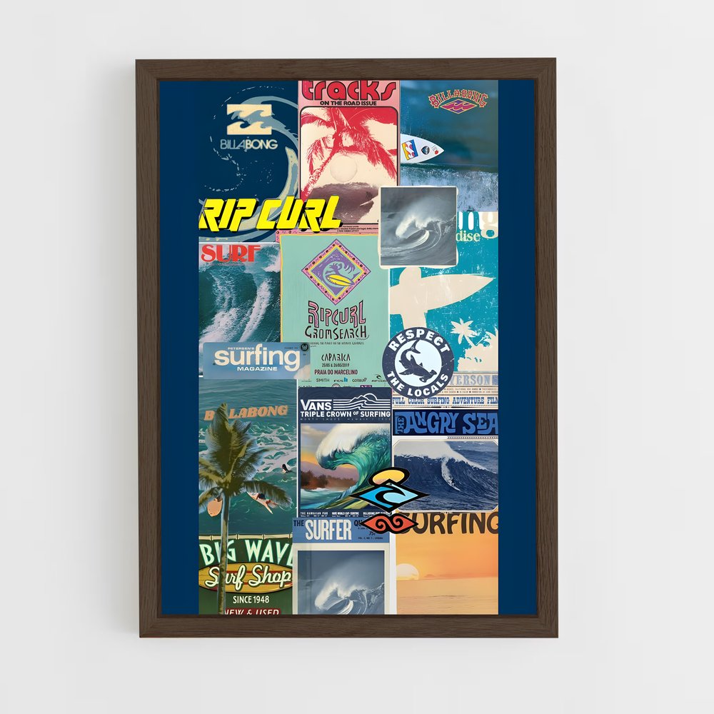 surf-3 cadre Bois foncé