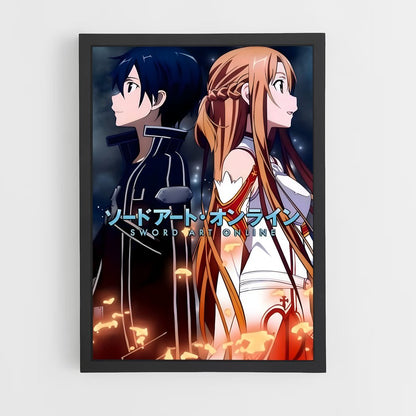 sword-art-online-1 cadre Noir