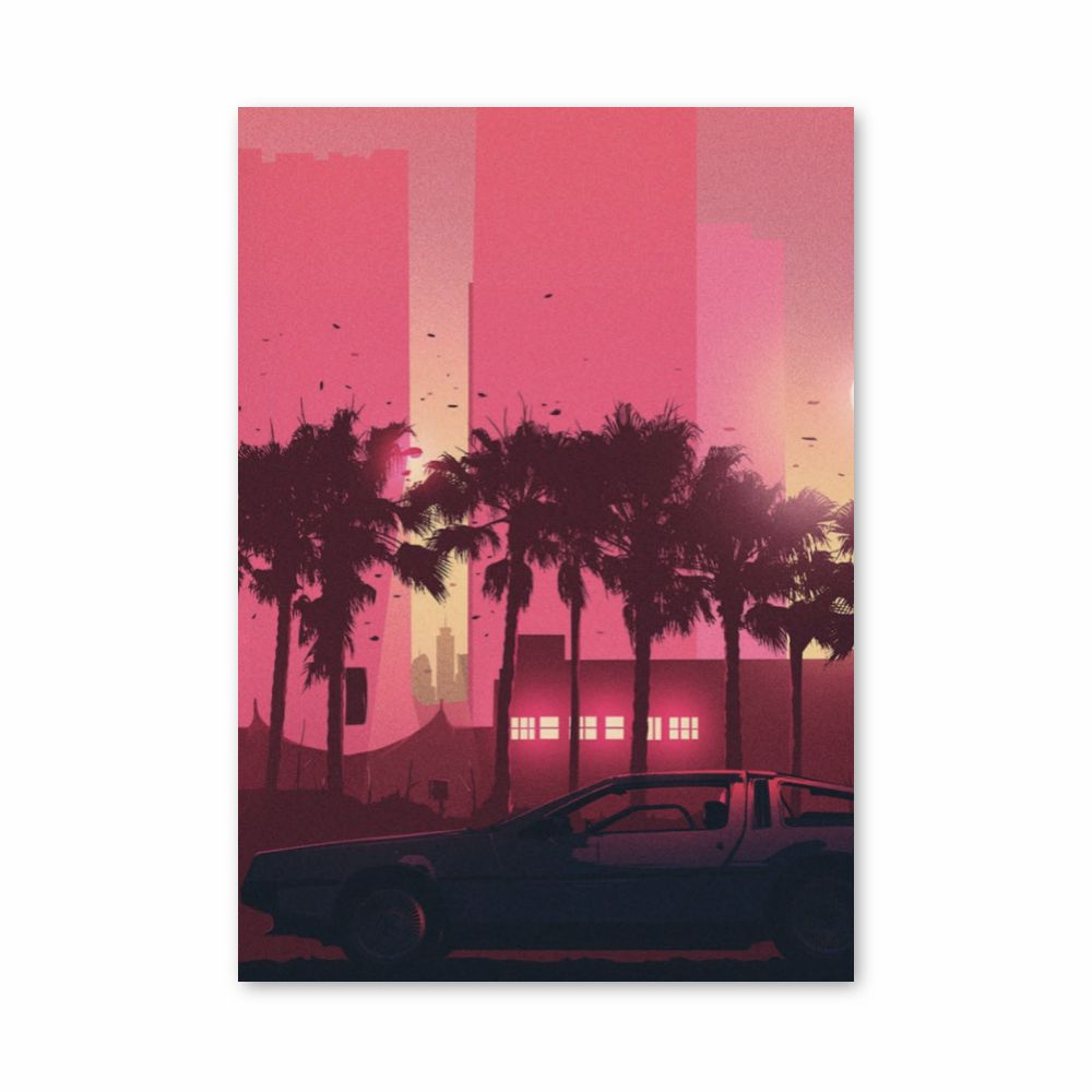 Poster Auto Synthwave