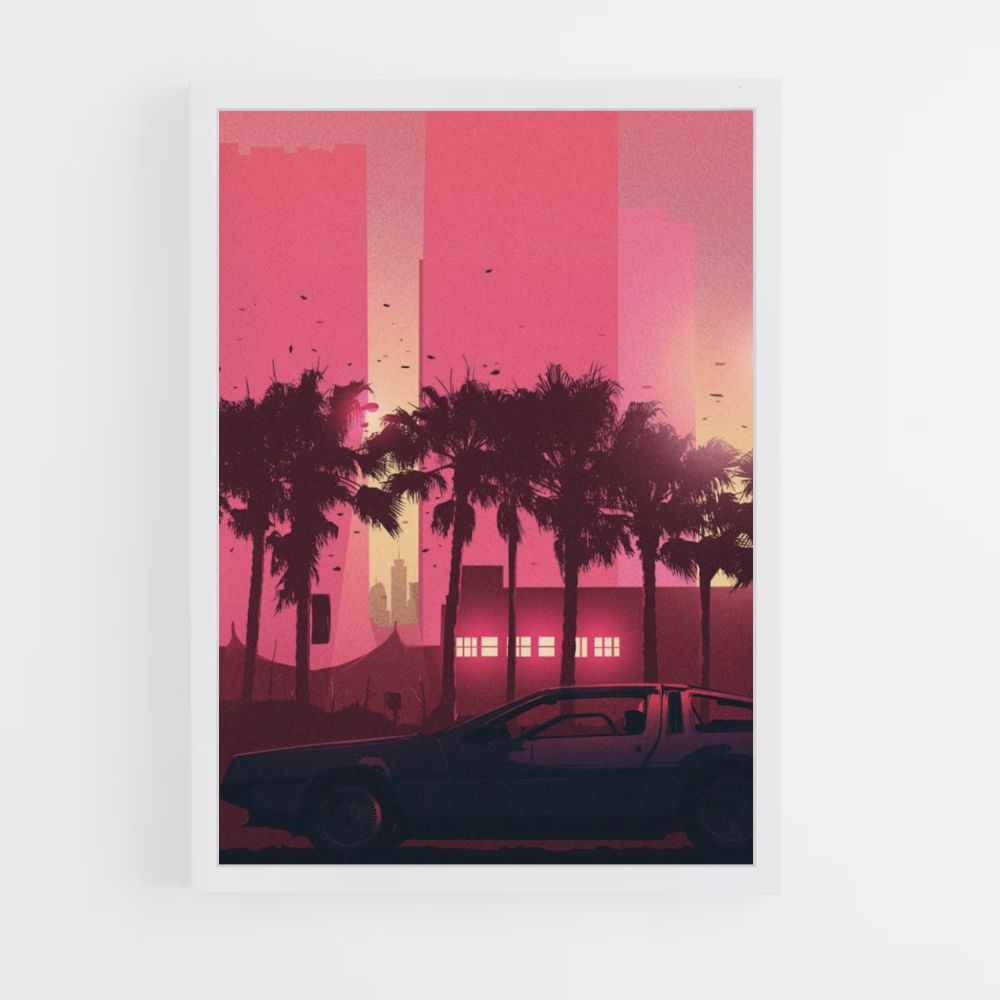 Poster Auto Synthwave