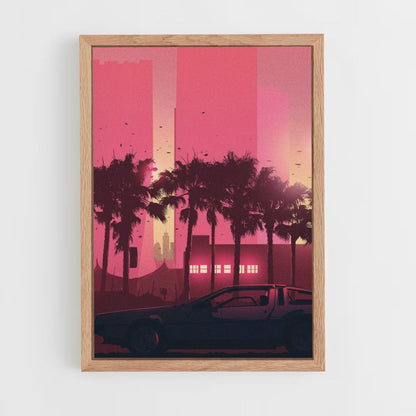 Poster Auto Synthwave