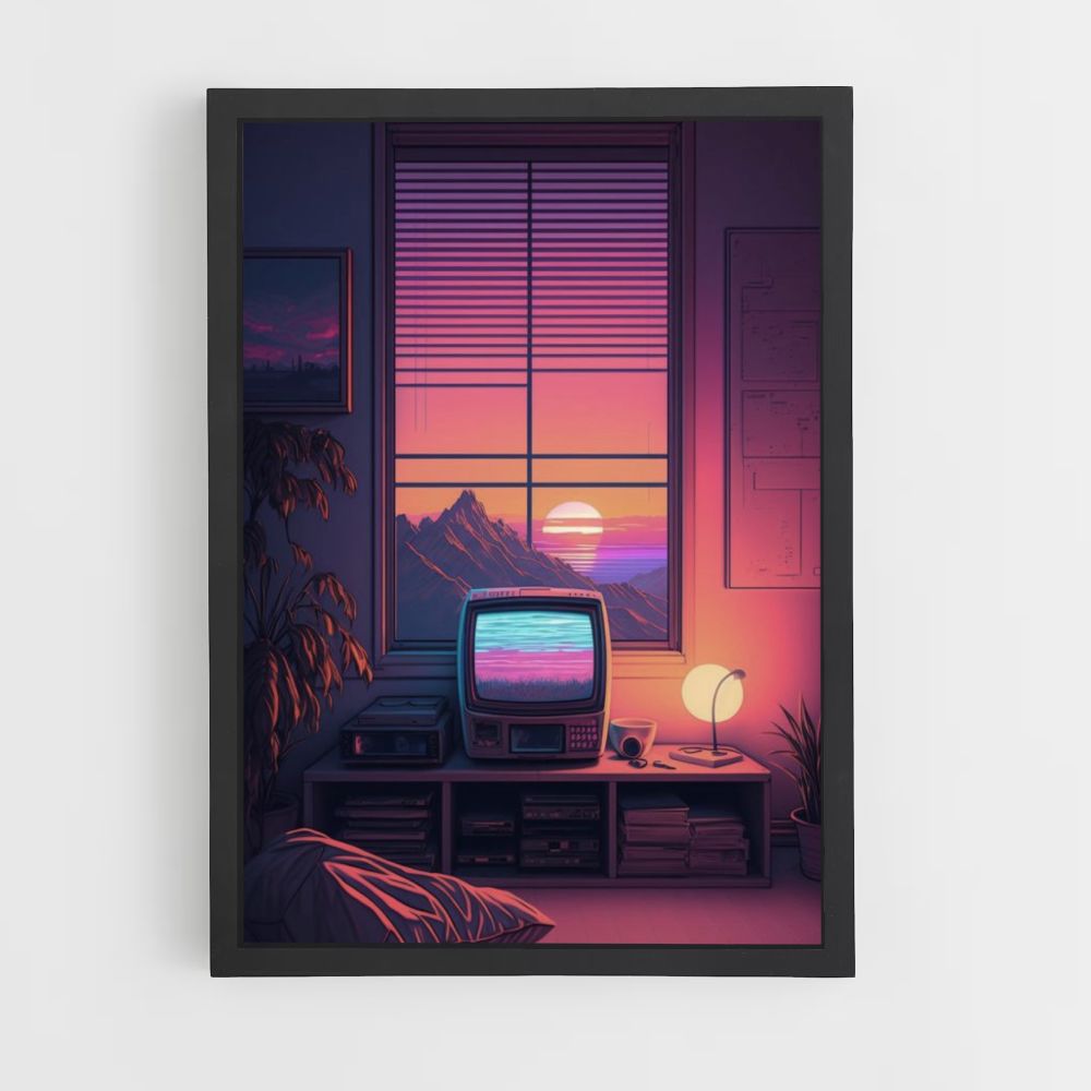 Poster Computer Synthwave