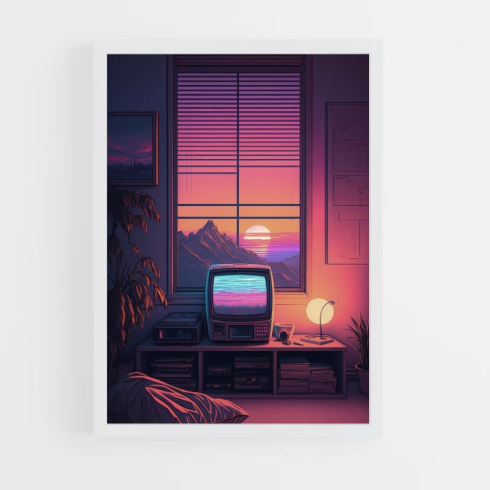 Poster Computer Synthwave