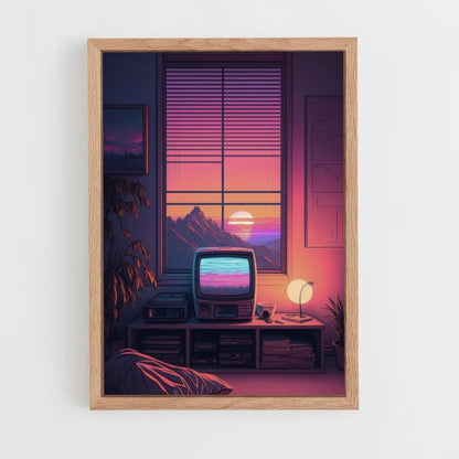 Poster Computer Synthwave