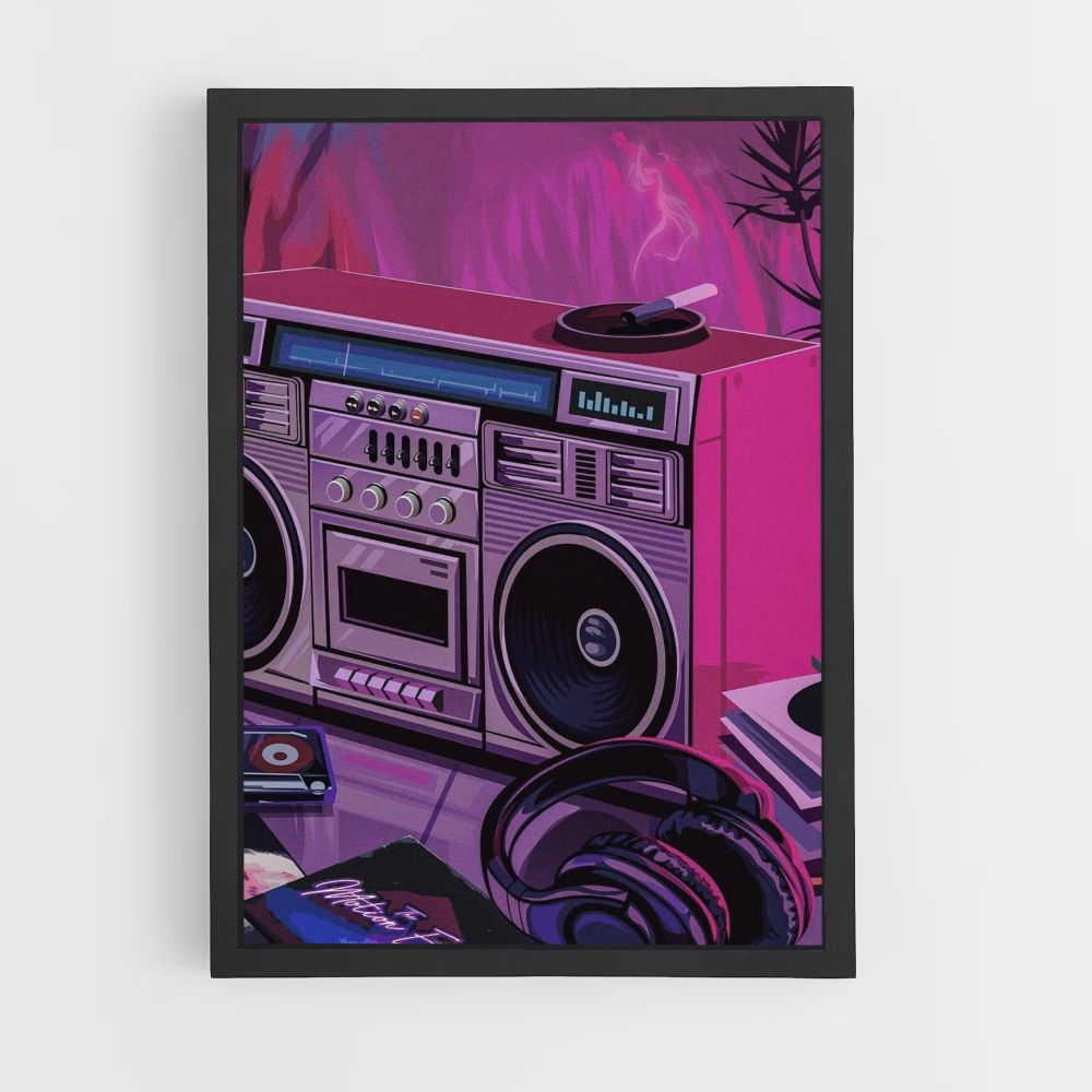 Poster Radio Synthwave