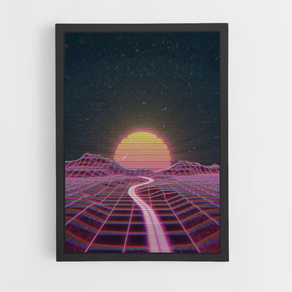 Poster Synthwave Strada