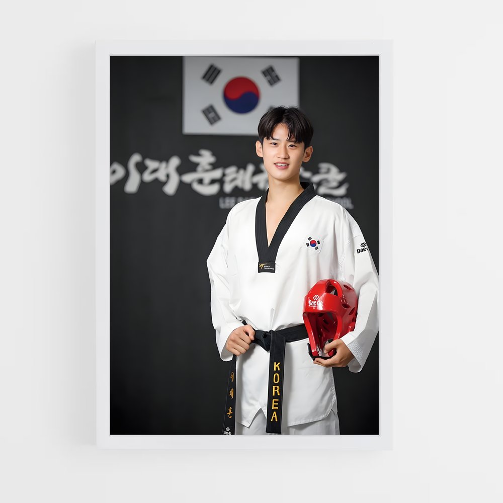 taekwondo-10 cadre Blanc