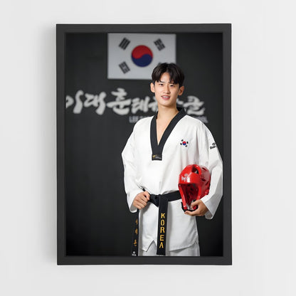 taekwondo-10 cadre Noir