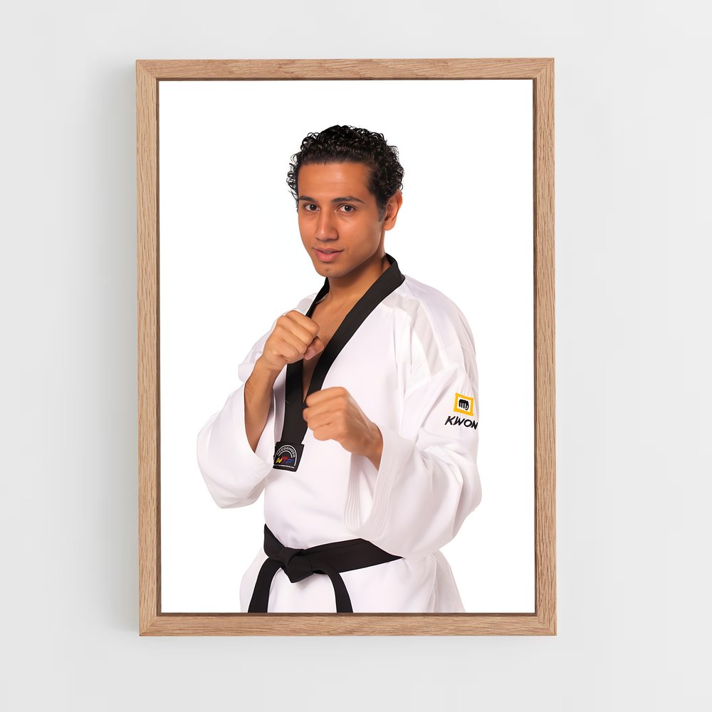 taekwondo-13 cadre Bois clair