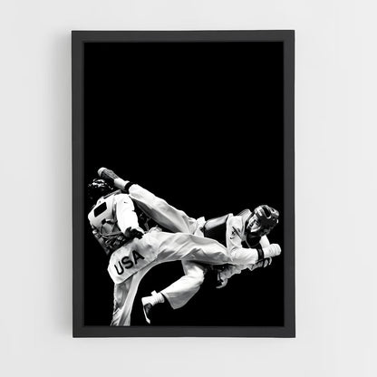 taekwondo-14 cadre Noir