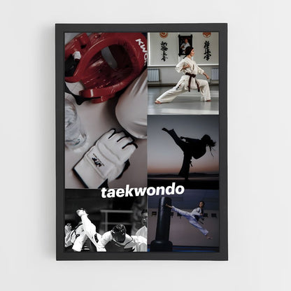 taekwondo-2 cadre Noir
