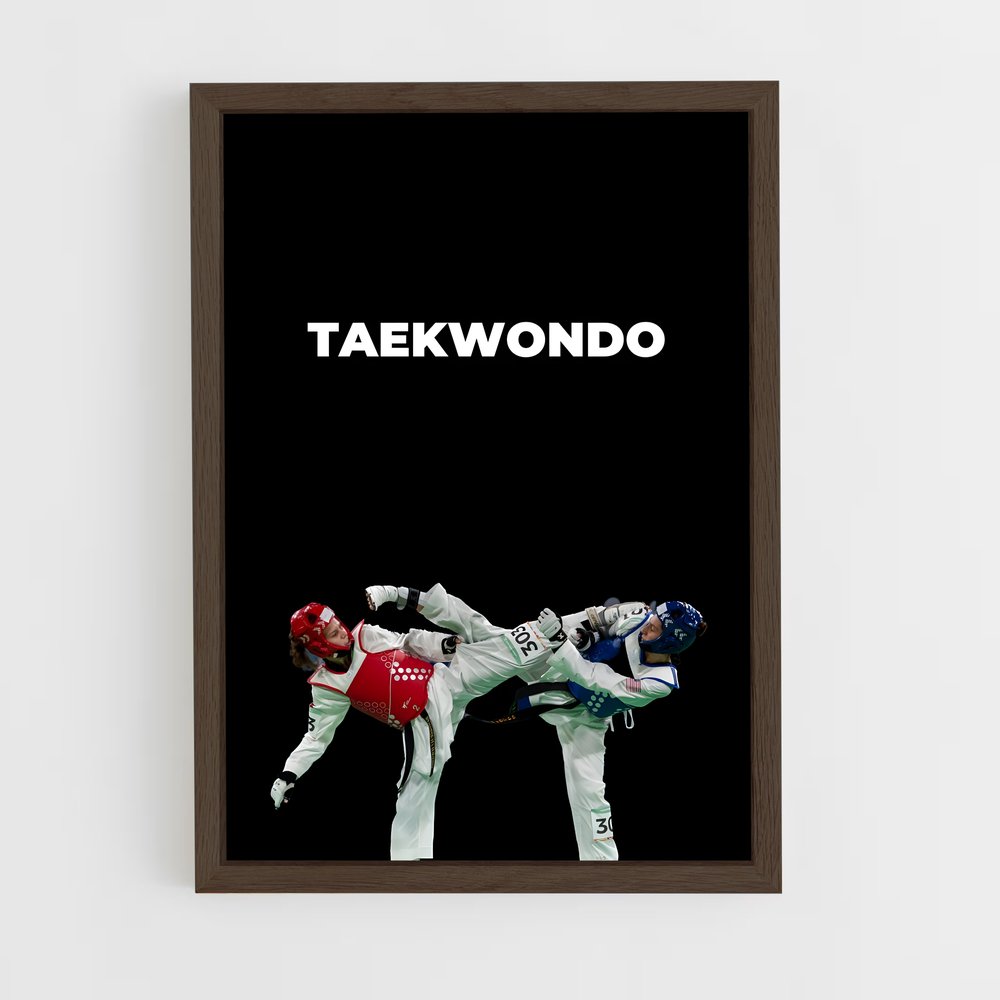 taekwondo-3 cadre Bois foncé