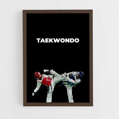 taekwondo-3 cadre Bois foncé