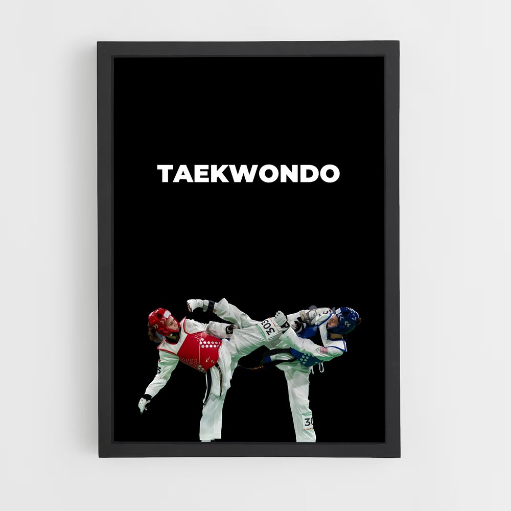 taekwondo-3 cadre Noir
