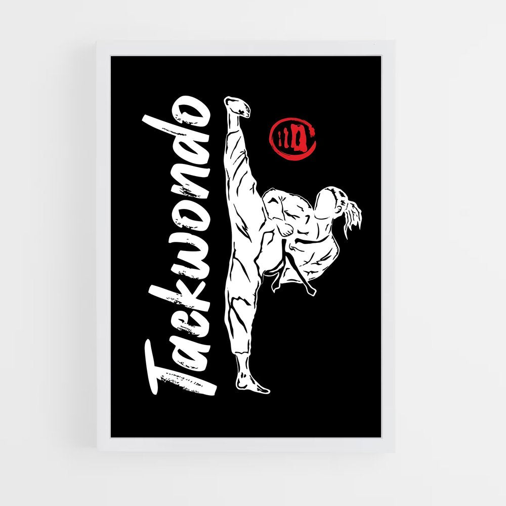taekwondo-5 cadre Blanc