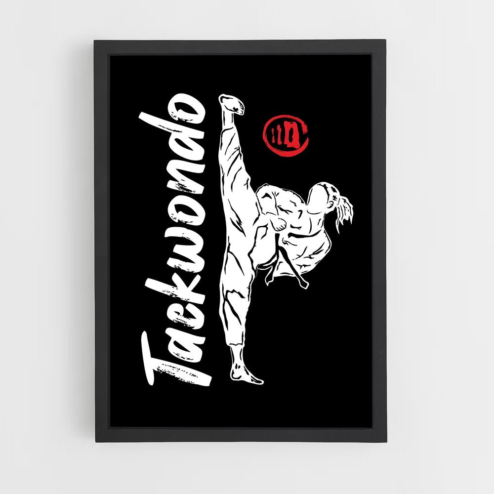 taekwondo-5 cadre Noir